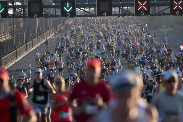2026 SYDNEY MARATHON, Competitors during the 2026 Sydney Marathon in Sydney, Sunday, August 30, 2026. ( NO ARCHIVING, EDITORIAL USE ONLY SYDNEY NEW SOUTH WALES AUSTRALIA  Copyright: xNADIRxKINANIx 20260830165976809715
