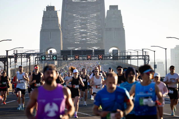 2026 SYDNEY MARATHON, Competitors during the 2026 Sydney Marathon in Sydney, Sunday, August 30, 2026. ( NO ARCHIVING, EDITORIAL USE ONLY SYDNEY NEW SOUTH WALES AUSTRALIA  Copyright: xNADIRxKINANIx 20260830153772831477