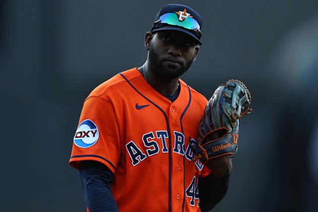 MLB, Baseball Herren, USA Houston Astros Vs. New York Mets Houston Astros left fielder Yordan Alvarez 44 comes off the field during the eighth inning of a baseball game against the New York Mets at Citi Field in Flushing, New York, on August 29, 2026. Flushing New York United States  Copyright: xGordonxDonovanx originalFilename:donovan-mlbhoust260829_np2iS.jpg