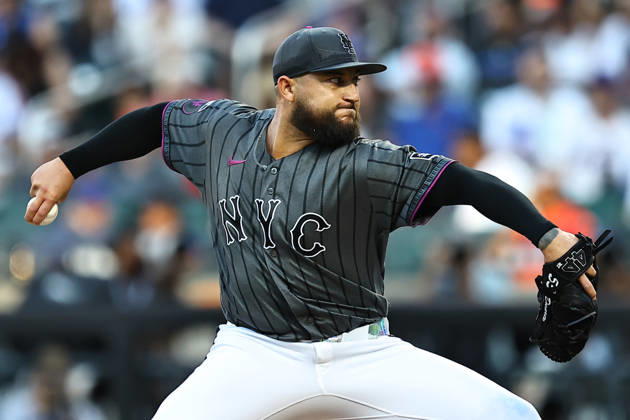 MLB, Baseball Herren, USA Houston Astros Vs. New York Mets New York Mets relief pitcher Daniel Duarte 53 throws during the eighth inning of a baseball game against the Houston Astros at Citi Field in Flushing, New York, on August 29, 2026. Flushing New York United States  Copyright: xGordonxDonovanx originalFilename:donovan-mlbhoust260829_np4NY.jpg