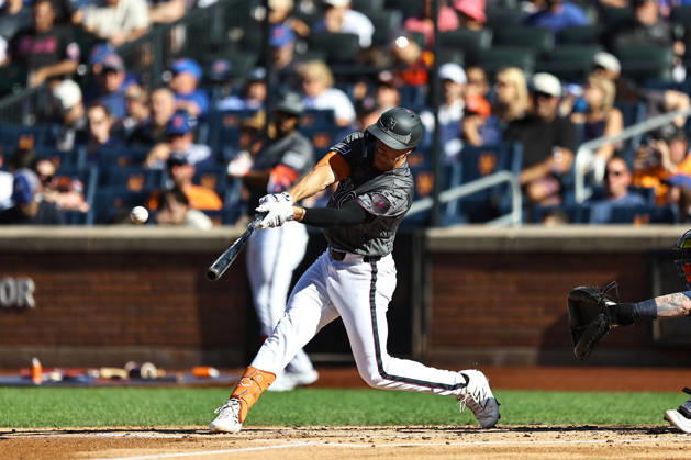 MLB, Baseball Herren, USA Houston Astros Vs. New York Mets New York Mets Jared Young 29 drives in two runs with a base hit during the first inning of a baseball game against the Houston Astros at Citi Field in Flushing, New York, on August 29, 2026. Flushing New York United States  Copyright: xGordonxDonovanx originalFilename:donovan-mlbhoust260829_npEYe.jpg