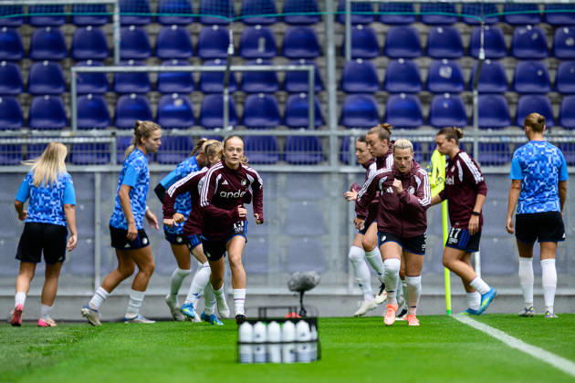 Broendby IF v FC Copenhagen, A-Liga football, Broendby, Denmark Broendby, Denmark. 29th, August 2026. The players of FC Copenhagen seen warming up for the A-Liga match between and Broendby IF and FC Copenhagen at Brondby Stadion in Brondby. Denmark, Brondby, Brondby Stadion  Copyright: xGonzalesxPhoto DennisxJacobsenx