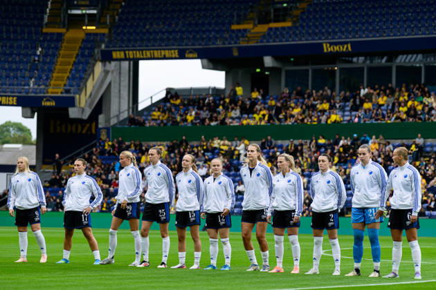 Broendby IF v FC Copenhagen, A-Liga football, Broendby, Denmark Broendby, Denmark. 29th, August 2026. The players of FC Copenhagen line up for the A-Liga match between and Broendby IF and FC Copenhagen at Brondby Stadion in Brondby. Denmark, Brondby, Brondby Stadion Copyright: xGonzalesxPhoto DennisxJacobsenx