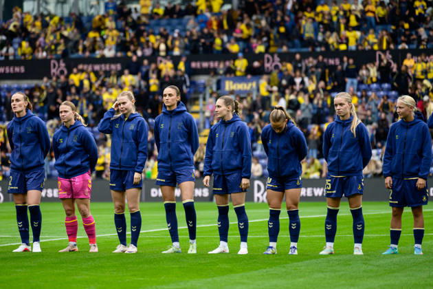 Broendby IF v FC Copenhagen, A-Liga football, Broendby, Denmark Broendby, Denmark. 29th, August 2026. The players of Broendby IF line up for the A-Liga match between and Broendby IF and FC Copenhagen at Brondby Stadion in Brondby. Denmark, Brondby, Brondby Stadion Copyright: xGonzalesxPhoto DennisxJacobsenx