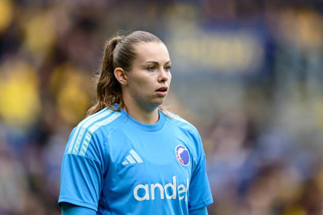 Broendby IF v FC Copenhagen, A-Liga football, Broendby, Denmark Broendby, Denmark. 29th, August 2026. Goalkeeper Ann-Kathrin Dilfer of FC Copenhagen seen during the A-Liga match between and Broendby IF and FC Copenhagen at Brondby Stadion in Brondby. Denmark, Brondby, Brondby Stadion Copyright: xGonzalesxPhoto DennisxJacobsenx