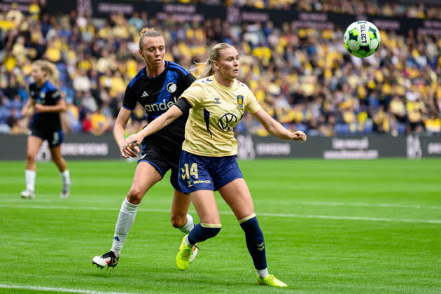 Broendby IF v FC Copenhagen, A-Liga football, Broendby, Denmark Broendby, Denmark. 29th, August 2026. Hafrun Halldorsdottir (14) of Broendby IF seen during the A-Liga match between and Broendby IF and FC Copenhagen at Brondby Stadion in Brondby. Denmark, Brondby, Brondby Stadion Copyright: xGonzalesxPhoto DennisxJacobsenx