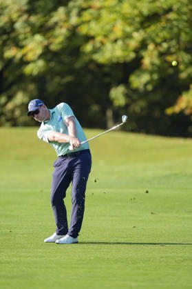 SUTTON COLDFIELD, ENGLAND - AUG 30: Shaun Norris (RSA) plays from the eleventh fairway during the delayed Round 3 at the 2026 Husqvarna British Masters at The Belfry, Sutton Coalfield on August 30, 2026 in Warwickshire, England The 2026 Husqvarna British Masters