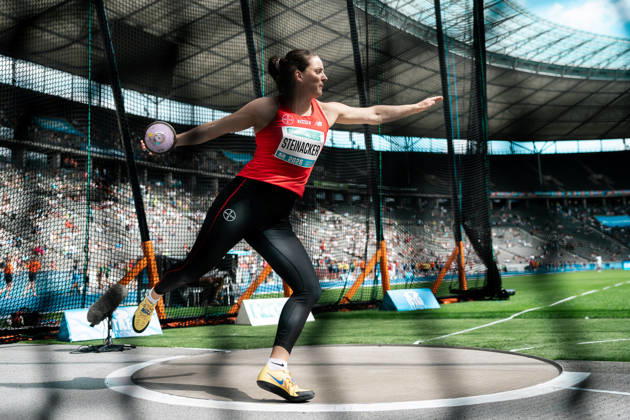 Marike Steinacker, TSV Bayer 04 Leverkusen, Women s Discus Throw, GER, Track and Field, Athletics, ISTAF, Berlin, August 30, 2026, GER, Track and Field, Athletics, ISTAF, Berlin, August 30, 2026, Berlin Copyright: xStefanxMayerx EP_SMR