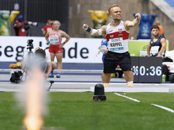 BERLIN, GERMANY - AUGUST 30, 2026: Niko KAPPEL (GER Germany) reacts in the para shot-put during the ISTAF at Olympic Stadium on August 30, 2026 in Berlin, Germany. Germany Copyright: xAxelxKohringx