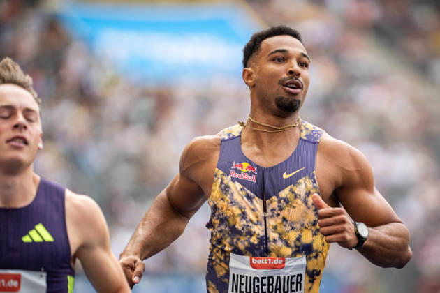 BERLIN, GERMANY - AUGUST 30, 2026: Leo NEUGEBAUER (GER Germany) competing in the Mens 100M Decathlon during the ISTAF at Olympic Stadium on August 30, 2026 in Berlin, Germany. Copyright: xBEAUTIFULxSPORTS Kuehnx