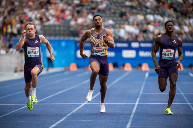 BERLIN, GERMANY - AUGUST 30, 2026: Leo NEUGEBAUER (GER Germany) and Amadeus GRÄBER (GER Germany) competing in the Mens 100M Decathlon during the ISTAF at Olympic Stadium on August 30, 2026 in Berlin, Germany. Copyright: xBEAUTIFULxSPORTS Kuehnx
