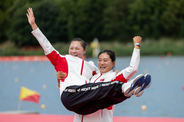 ICF Canoe Sprint and Paracanoe World Championships Shimeng Yu, Mengdie Yin during ICF Canoe Sprint and Paracanoe World Championships in Poznan, Poland, on August 30, 2026 Poznan Poland Copyright: xFotoxOlimpikx originalFilename:jastrzebowski-icfcanoe260826_npO4Q