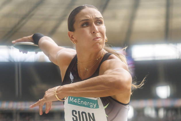 BERLIN, GERMANY - AUGUST 30, 2026: Valarie SION (USA United States) competing in the women’s discus throw during the ISTAF at Olympic Stadium on August 30, 2026 in Berlin, Germany. Germany Copyright: xAxelxKohringx