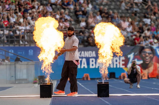 German Track and Field, Track and Field Meet, ISTAF 2026 Sports Festival on August 30, 2026, at the Olympic Stadium in Berlin; Men s Pole Vault Heats: Bo Kanda, Lita Baehre, Germany Copyright: xSvenxHeidmannx