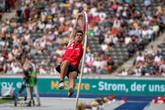 German Track and Field, Track and Field Meet, ISTAF 2026 Sports Festival on August 30, 2026, at the Olympic Stadium in Berlin; Men s Pole Vault: Gillian Ladwig, Germany Copyright: xSvenxHeidmannx