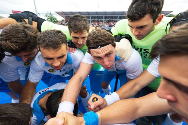 Wavre, 30-08-2026, , FIH Hockey World Cup 2026 Men, 2026. Maico Castella in huddle prior the game Netherlands - Argentina (men). Netherlands - Argentina (men)  x206243838x Copyright: