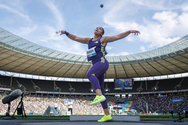 BERLIN, GERMANY - AUGUST 30, 2026: Yemisi MABRY (GER Germany) competes in the women’s shot put during the ISTAF at Olympic Stadium on August 30, 2026 in Berlin, Germany. Germany Copyright: xAxelxKohringx