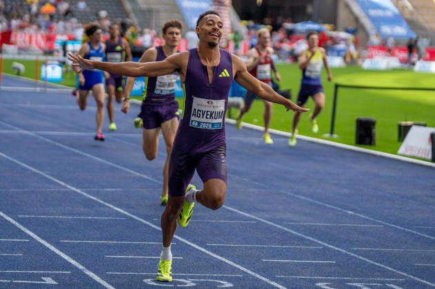 German Track and Field, Track and Field Meet, ISTAF 2026 Sports Festival on August 30, 2026, at the Olympic Stadium in Berlin, 400-meter hurdles, Emil Agyekum, Germany Copyright: xSvenxHeidmannx