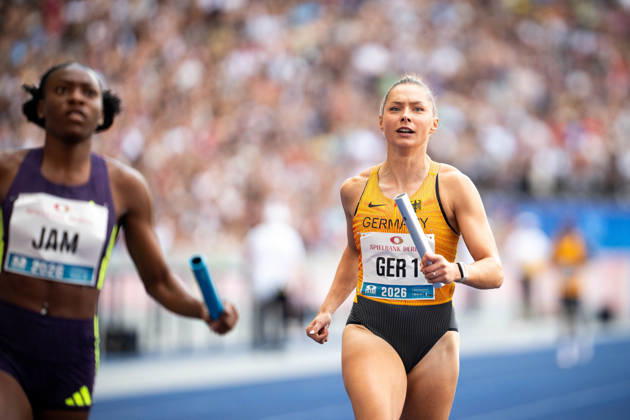 BERLIN, GERMANY - AUGUST 30, 2026: Gina LÜCKENKEMPER (GER Germany) competing in the 4x100M Mixed Relay, during the ISTAF at Olympic Stadium on August 30, 2026 in Berlin, Germany. Copyright: xBEAUTIFULxSPORTS Kuehnx