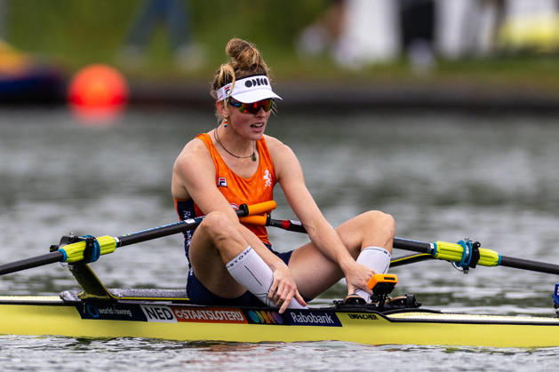 30 Aug 2026 World Rowing Championships AMSTERDAM, NETHERLANDS - AUGUST 30: Karolien Florijn of the Netherlands during 30 Aug 2026 World Rowing Championships at Bosbaan on August 30, 2026 in Amsterdam, Netherlands. Amsterdam Bosbaan Netherlands Content not available for redistribution in The Netherlands directly or indirectly through any third parties. Copyright: xMarcelxvanxPlateringenx