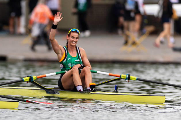 30 Aug 2026 World Rowing Championships AMSTERDAM, NETHERLANDS - AUGUST 30: Fiona Murtagh of Ireland during 30 Aug 2026 World Rowing Championships at Bosbaan on August 30, 2026 in Amsterdam, Netherlands. Amsterdam Bosbaan Netherlands Content not available for redistribution in The Netherlands directly or indirectly through any third parties. Copyright: xMarcelxvanxPlateringenx