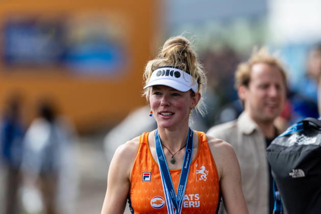 30 Aug 2026 World Rowing Championships AMSTERDAM, NETHERLANDS - AUGUST 30: Karolien Florijn of the Netherlands during 30 Aug 2026 World Rowing Championships at Bosbaan on August 30, 2026 in Amsterdam, Netherlands. Amsterdam Bosbaan Netherlands Content not available for redistribution in The Netherlands directly or indirectly through any third parties. Copyright: xMarcelxvanxPlateringenx
