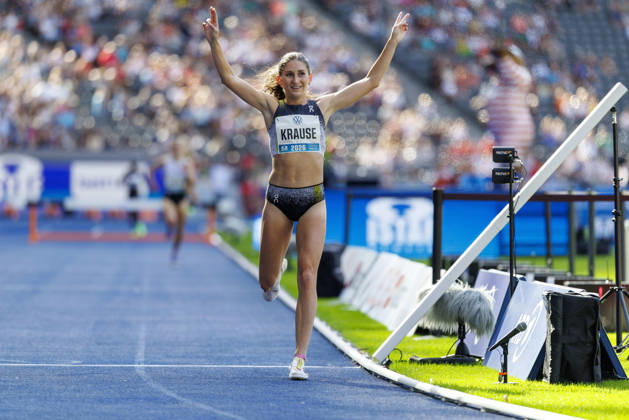 BERLIN, GERMANY - AUGUST 30, 2026: Gesa KRAUSE (GER Germany) wins the 2000m steeplechase during the ISTAF at Olympic Stadium on August 30, 2026 in Berlin, Germany. Germany Copyright: xAxelxKohringx