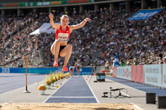 German Track and Field, Track and Field Meet, ISTAF 2026 Sports Festival on August 30, 2026, at the Olympic Stadium in Berlin—Women s Long Jump: Imke Daallmann Copyright: xSvenxHeidmannx