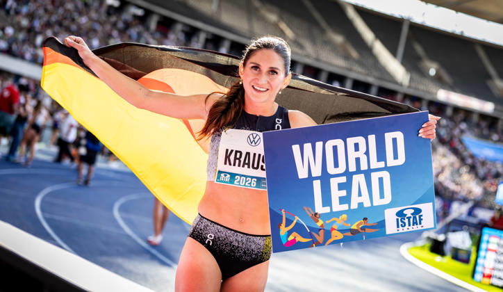 ISTAF 2026 Berlin, August 30, 2026: Gesa KRAUSE (GER, Germany) celebrates her victory in the women’s 2,000-meter steeplechase at ISTAF Berlin on August 30, 2026, at the Olympic Stadium in Berlin, Germany Copyright: xBEAUTIFULxSPORTS R.xSchmittx