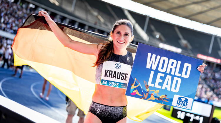 ISTAF 2026 Berlin, August 30, 2026—Gesa KRAUSE (GER, Germany) celebrates her victory in the women’s 2,000-meter steeplechase at the ISTAF Berlin on August 30, 2026, at the Olympic Stadium in Berlin, Germany Copyright: xBEAUTIFULxSPORTS R.xSchmittx