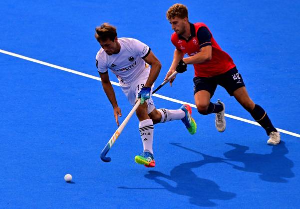 RECORD DATE NOT STATED German Paul-Philipp Kaufmann and Spain s Pol Cabré Verdiell fight for the ball during a Field hockey, Feldhockey game between Spain and Germany, the men s final at the 2026 Hockey World Cup, on Sunday 30 August 2026, in Wavre. The 2026 edition of the Hockey World Cup takes place in Belgium and The Netherlands from August 15 to August 30. DIRKxWAEM  x184752874x