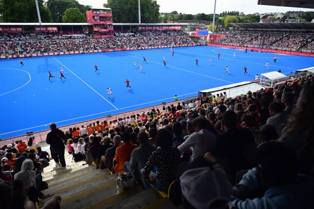 RECORD DATE NOT STATED Illustration picture taken during a Field hockey, Feldhockey game between Spain and Germany, the men s final at the 2026 Hockey World Cup, on Sunday 30 August 2026, in Wavre. The 2026 edition of the Hockey World Cup takes place in Belgium and The Netherlands from August 15 to August 30. DIRKxWAEM  x184753508x