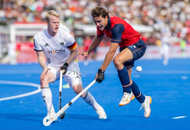 Wavre, 30-08-2026, , FIH Hockey World Cup 2026 Men, 2026. Tom Grambusch in action during the FIH World Cup Final Spain - Germany (men) Spain - Germany (men)  x206249906x Copyright: