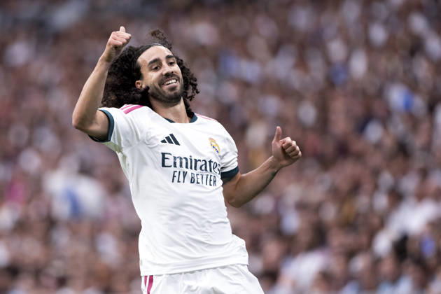 LA LIGA EA Sports - Real Madrid vs Malaga MADRID, SPAIN - August 30:Marc Cucurella of Real Madrid during the La Liga 2026 27 match between Real Madrid and Malaga at Santiago Bernabeu Stadium. (Photo by Guille Martinez f22photo) Madrid Santiago Bernabeu Stadium Spain Copyright: xGuillermoxMartinezx