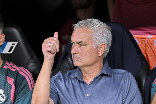 August 30, 2026, Madrid, Madrid, Spain: JOSE MOURINHO heach coach of Real Madrid CF during the match on Matchday 3 of the 2026-27 National League First Division Championship between REAL MADRID C.F. and MALAGA CF, played at the Bernabeu Stadium on August 30, 2026, in Madrid, Spain. Madrid Spain - ZUMAc312 20260830_zsp_c312_002 Copyright: xOscarxManuelxSanchezx