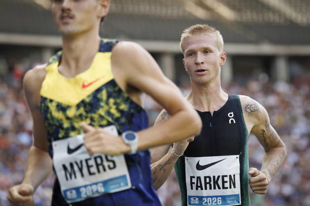 BERLIN, GERMANY - AUGUST 30, 2026: Robert FARKEN (GER Germany) competing in the men’s 1500m during the ISTAF at Olympic Stadium on August 30, 2026 in Berlin, Germany. Germany Copyright: xAxelxKohringx