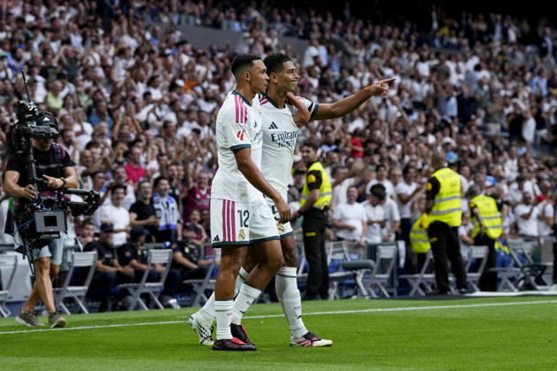 ESP: Real Madrid - Malaga CF. La Liga EA Sports. Matchday 3. Jude Bellingham of Real Madrid CF during the La Liga EA Sports match between Real Madrid and Malaga CF played at Santiago Bernabeu Stadium on 30 Aug 2026 in Madrid, Spain. kpng Copyright: xCesarxCebollax xPRESSINPHOTOx PS_2627_RMA_MAL_023