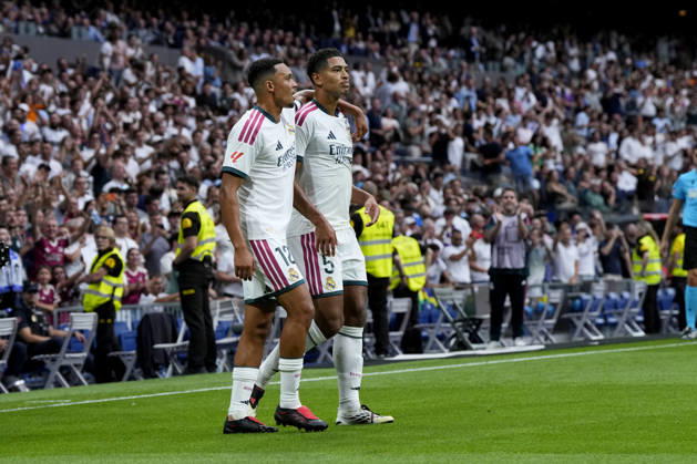 ESP: Real Madrid - Malaga CF. La Liga EA Sports. Matchday 3. Jude Bellingham of Real Madrid CF during the La Liga EA Sports match between Real Madrid and Malaga CF played at Santiago Bernabeu Stadium on 30 Aug 2026 in Madrid, Spain. kpng Copyright: xCesarxCebollax xPRESSINPHOTOx PS_2627_RMA_MAL_024