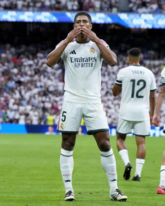 ESP: Real Madrid - Malaga CF. La Liga EA Sports. Matchday 3. Jude Bellingham of Real Madrid CF during the La Liga EA Sports match between Real Madrid and Malaga CF played at Santiago Bernabeu Stadium on 30 Aug 2026 in Madrid, Spain. kpng Copyright: xCesarxCebollax xPRESSINPHOTOx PS_2627_RMA_MAL_026