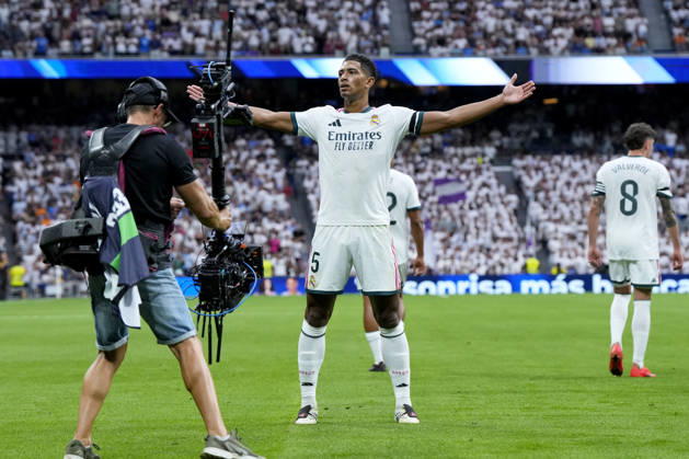 ESP: Real Madrid - Malaga CF. La Liga EA Sports. Matchday 3. Jude Bellingham of Real Madrid CF during the La Liga EA Sports match between Real Madrid and Malaga CF played at Santiago Bernabeu Stadium on 30 Aug 2026 in Madrid, Spain. kpng Copyright: xCesarxCebollax xPRESSINPHOTOx PS_2627_RMA_MAL_027