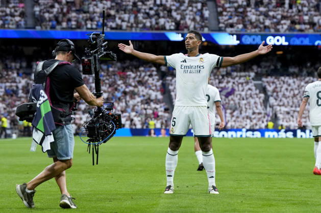 ESP: Real Madrid - Malaga CF. La Liga EA Sports. Matchday 3. Jude Bellingham of Real Madrid CF during the La Liga EA Sports match between Real Madrid and Malaga CF played at Santiago Bernabeu Stadium on 30 Aug 2026 in Madrid, Spain. kpng Copyright: xCesarxCebollax xPRESSINPHOTOx PS_2627_RMA_MAL_028
