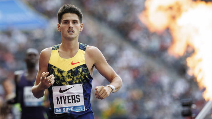 BERLIN, GERMANY - AUGUST 30, 2026: Cameron MYERS (AUS Australia), wins in the 1500m during the ISTAF at Olympic Stadium on August 30, 2026 in Berlin, Germany. Germany Copyright: xAxelxKohringx