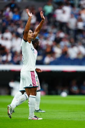 Real Madrid v Malaga - LaLiga EA Sports 2026 27 Jude Bellingham of Real Madrid CF celebrates after scoring his team s second goal during the LaLiga EA Sports 2026 27 match between Real Madrid CF and Malaga CF at Santiago Bernabeu on August 30, 2026 in Madrid, Spain. Madrid Santiago Bernabeu Madrid Spain Copyright: xGokhanxTanerx xPSxImagesxGokhanxTanerx