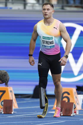 BERLIN, GERMANY - AUGUST 30, 2026: Felix STRENG (GER Germany) competing in the para 100m during the ISTAF at Olympic Stadium on August 30, 2026 in Berlin, Germany. Germany Copyright: xAxelxKohringx