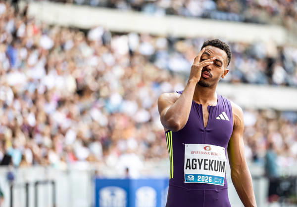 ISTAF 2026 Berlin, August 30, 2026 Always up for some fun: Emil AGYEKUM (GER, Germany) moments before the start of his men’s 400-meter hurdles race at the ISTAF Berlin on August 30, 2026, at the Olympic Stadium in Berlin, Germany Copyright: xBEAUTIFULxSPORTS R.xSchmittx