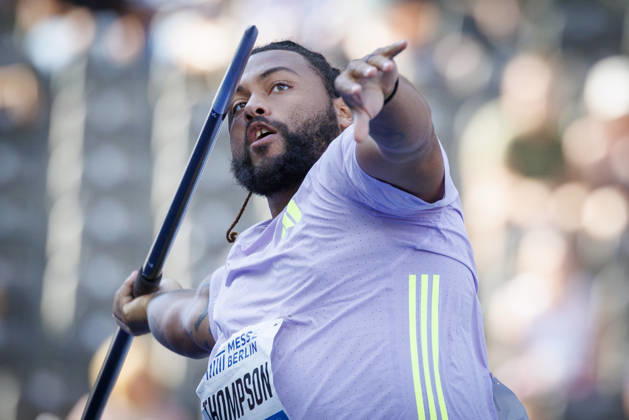 BERLIN, GERMANY - AUGUST 30, 2026: Curtis THOMPSON (USA United States) competing in the javelin throw during the ISTAF at Olympic Stadium on August 30, 2026 in Berlin, Germany. Germany Copyright: xAxelxKohringx