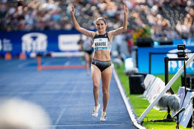 BERLIN, GERMANY - AUGUST 30, 2026: Gesa KRAUSE (GER Germany) competing in the Women 3000M Steeplechase, during the ISTAF at Olympic Stadium on August 30, 2026 in Berlin, Germany. Copyright: xBEAUTIFULxSPORTS Kuehnx