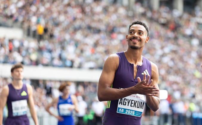 ISTAF 2026 Berlin, August 30, 2026: Emil AGYEKUM of Germany at the starting line of the men s 400-meter hurdles race at the ISTAF Berlin on August 30, 2026, at the Olympic Stadium in Berlin, Germany Copyright: xBEAUTIFULxSPORTS R.xSchmittx