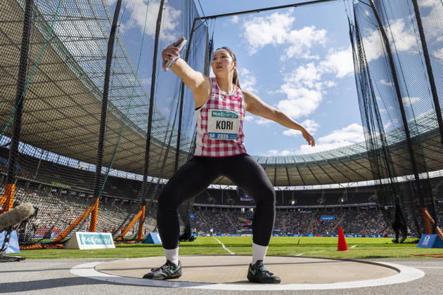 BERLIN, GERMANY - AUGUST 30, 2026: Nanaka KORI (JPN Japan) competing in the women’s discus throw during the ISTAF at Olympic Stadium on August 30, 2026 in Berlin, Germany. Germany Copyright: xAxelxKohringx