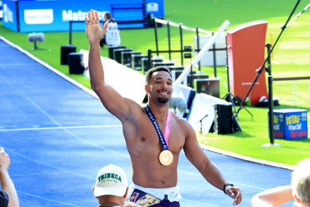 August 30, 2026, Track and Field, GER DEU, Berlin, Germany, ISTAF ISTAF Triathlon 1500m, Leo Neugebauer, Berlin Olympic Stadium, Berlin, Germany Copyright: xNordphotox xEnglerx